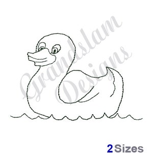 Rubber Ducky - Machine Embroidery Design - 2 sizes