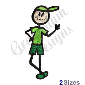 Stick Boy - Machine Embroidery Design, Embroidery Designs, Machine Embroidery, Embroidery Patterns, Embroidery Files, Instant Download