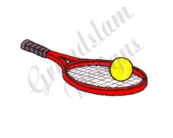 Tennis Racquet And Ball - Machine Embroidery Design, Embroidery Designs, Embroidery, Embroidery Patterns, Embroidery Files, Instant Download
