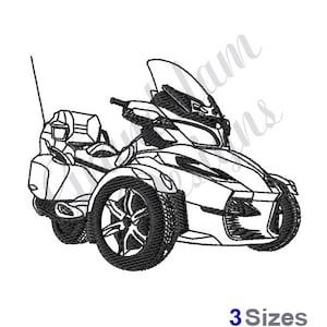 Spyder Touring Outline - Machine Embroidery Design, Embroidery Designs, Embroidery, Embroidery Patterns, Embroidery Files, Instant Download