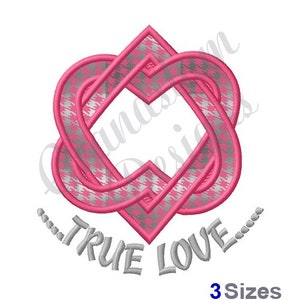 True Love Applique - Design de bordado à máquina, Desenhos de bordado, Bordado, Padrões de bordado, Arquivos de bordado, Download instantâneo