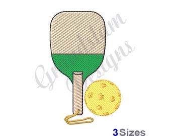 Paddle & Pickle Ball - Machine Embroidery Design, Embroidery Designs, Embroidery, Embroidery Patterns, Embroidery Files, Instant Download