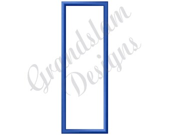 Contorno retangular - Design de bordado à máquina