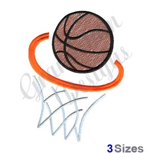 Light Fill Basketball - Machine Embroidery Design