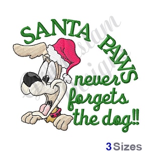 Santa Dog - Machine Embroidery Design