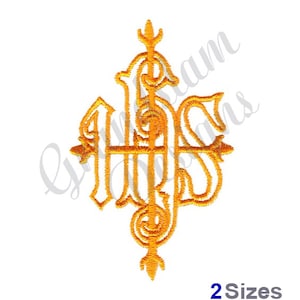 IHS Cross Outline - Machine Embroidery Design