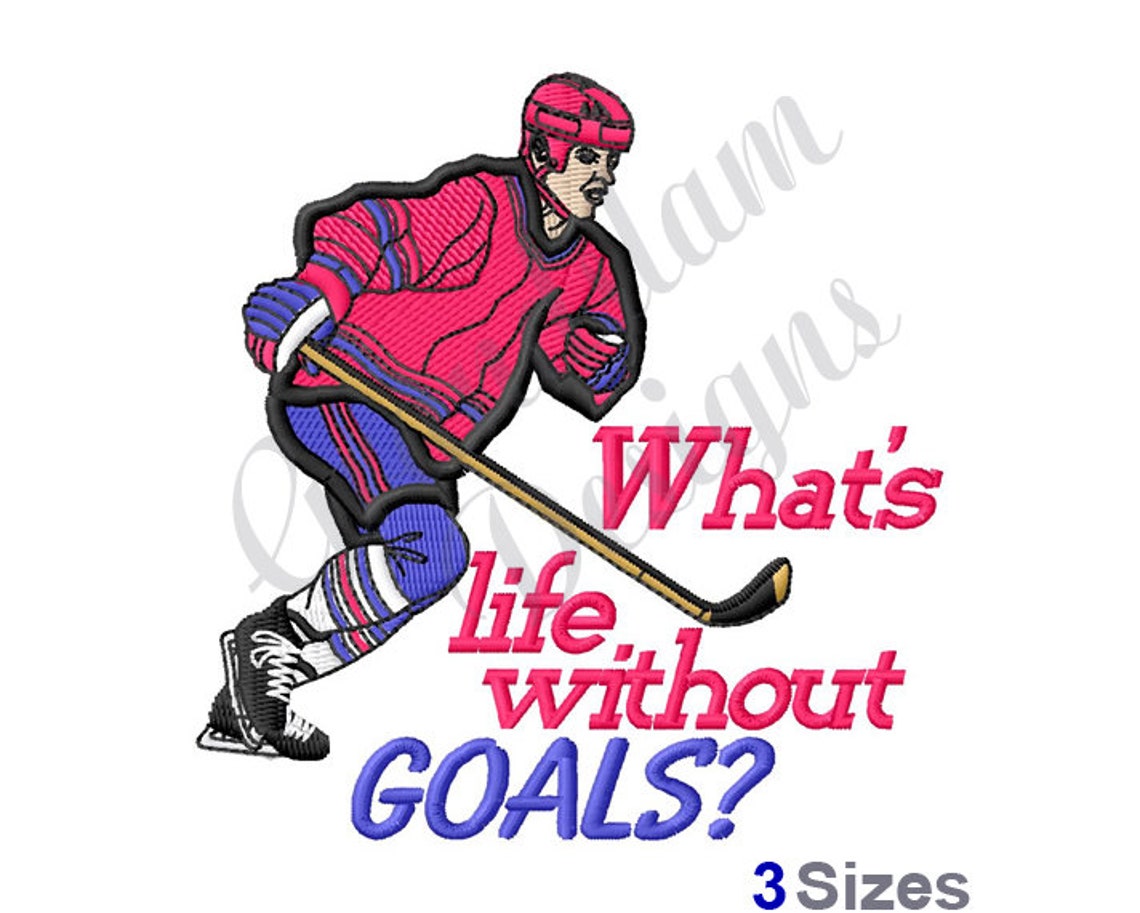 Hockey player machine embroidery design  etsy Hockey player machine embroidery design  etsy