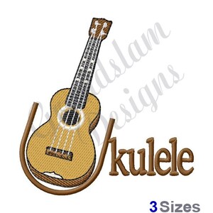 Ukulele - Machine Embroidery Design, Embroidery Designs, Machine Embroidery, Embroidery Patterns, Embroidery Files, Instant Download