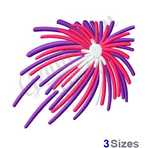 Fireworks - Machine Embroidery Design 3 sizes