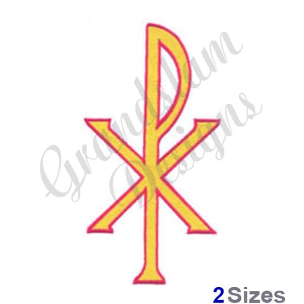 Christ Symbol - Machine Embroidery Design, Embroidery Designs, Machine Embroidery, Embroidery Patterns, Embroidery Files, Instant Download