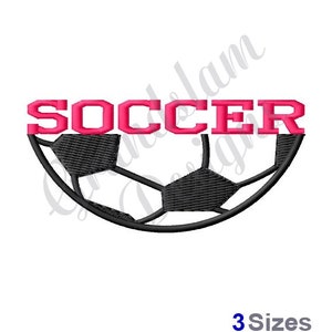 Soccer Name Drop - Machine Embroidery Design
