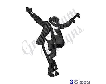 マイケル・ジャクソンのシルエット - 機械刺繍デザイン - Etsy 日本