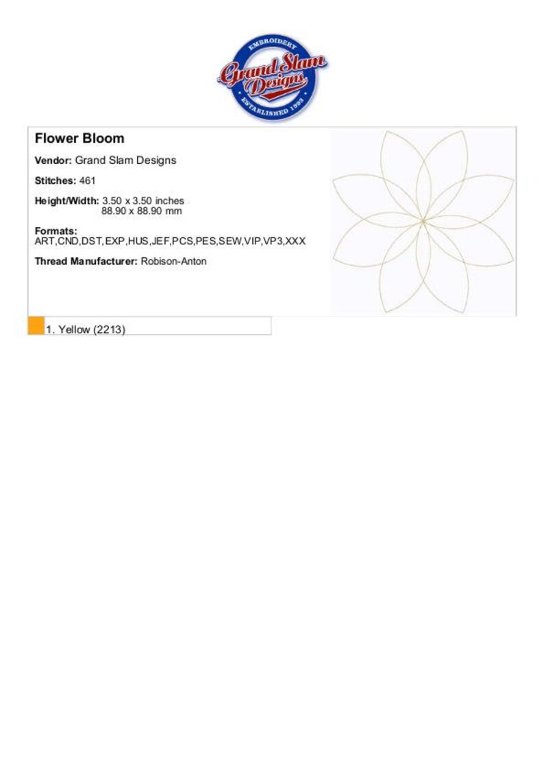 Flower Bloom Machine Embroidery Design – Quilt Block Pattern (digital ...