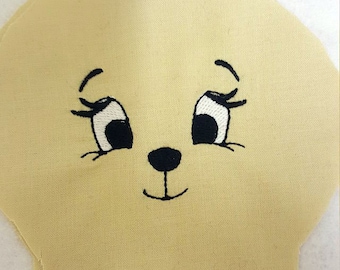 Teddy Bear Face - Machine Embroidery Design