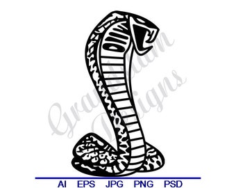 Cobra - Svg, Dxf, Eps, Png, Jpg, Vector Art, Clipart, Cut File