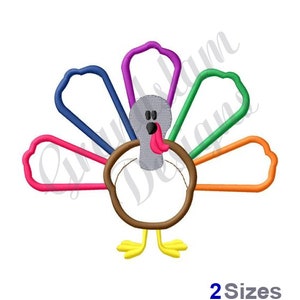 Applique Turkey - Machine Embroidery Design