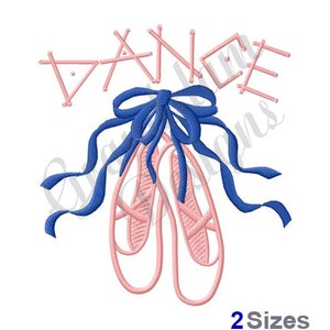 Dance Ballet Slippers  - Machine Embroidery Design