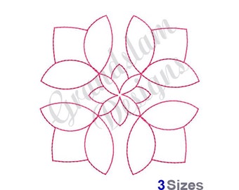 Flower Block - Machine Embroidery Design, Embroidery Designs, Machine Embroidery, Embroidery Patterns, Embroidery Files, Instant Download