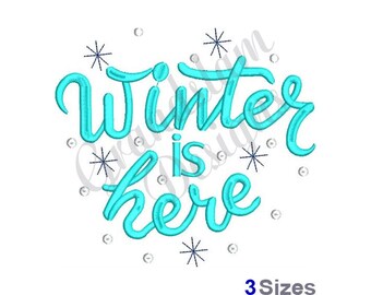 El invierno ha llegado - Diseño de bordado a máquina
