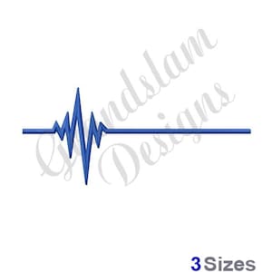 EKG Heart Beat - Machine Embroidery Design