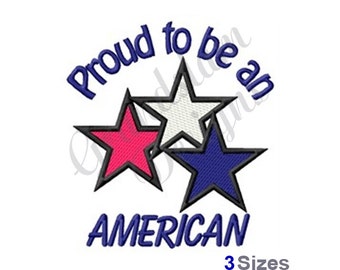 American Pride Stars Embroidery Design – Patriotic Machine Pattern (Instant Download)