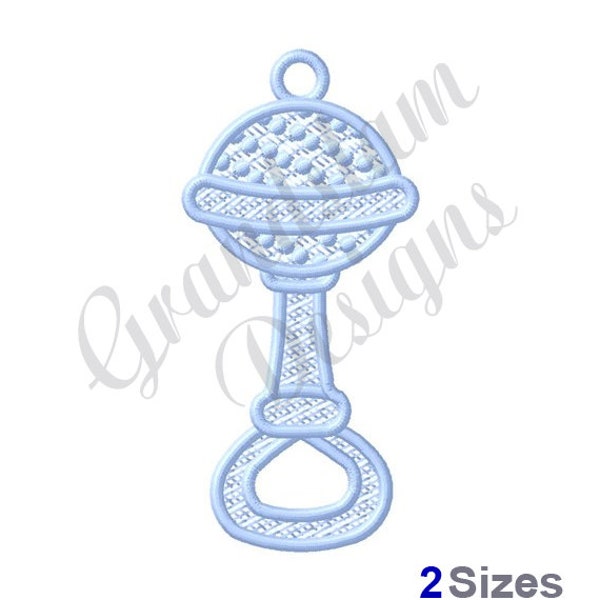Fsl Rattle Ornament - Machine Embroidery Design, Embroidery Designs, Embroidery, Embroidery Patterns, Embroidery Files, Instant Download