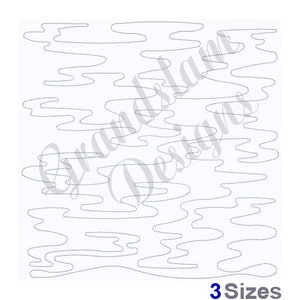 Water Outline Quilt Block Triple Run - Machine Embroidery Design, Embroidery Designs, Quilt, Embroidery Patterns, Embroidery Files, Instant