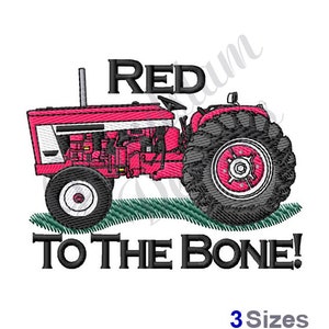 Red Farm Tractor Machine Embroidery Design, Embroidery Designs, Machine Embroidery, Embroidery Patterns, Embroidery Files, Instant Download