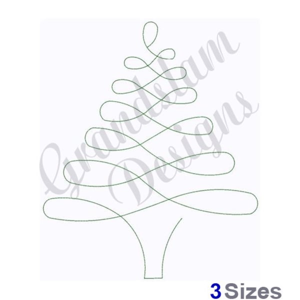 Christmas Tree Quilt Block - Machine Embroidery Design, Embroidery Designs, Embroidery Patterns, Embroidery Files, Instant Download