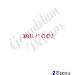 Musikalische Stickerei Schrift - Sweetheart Maschinenstickerei Alphabet Schrift