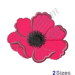 Vallmoblomma - Maskinbroderidesign