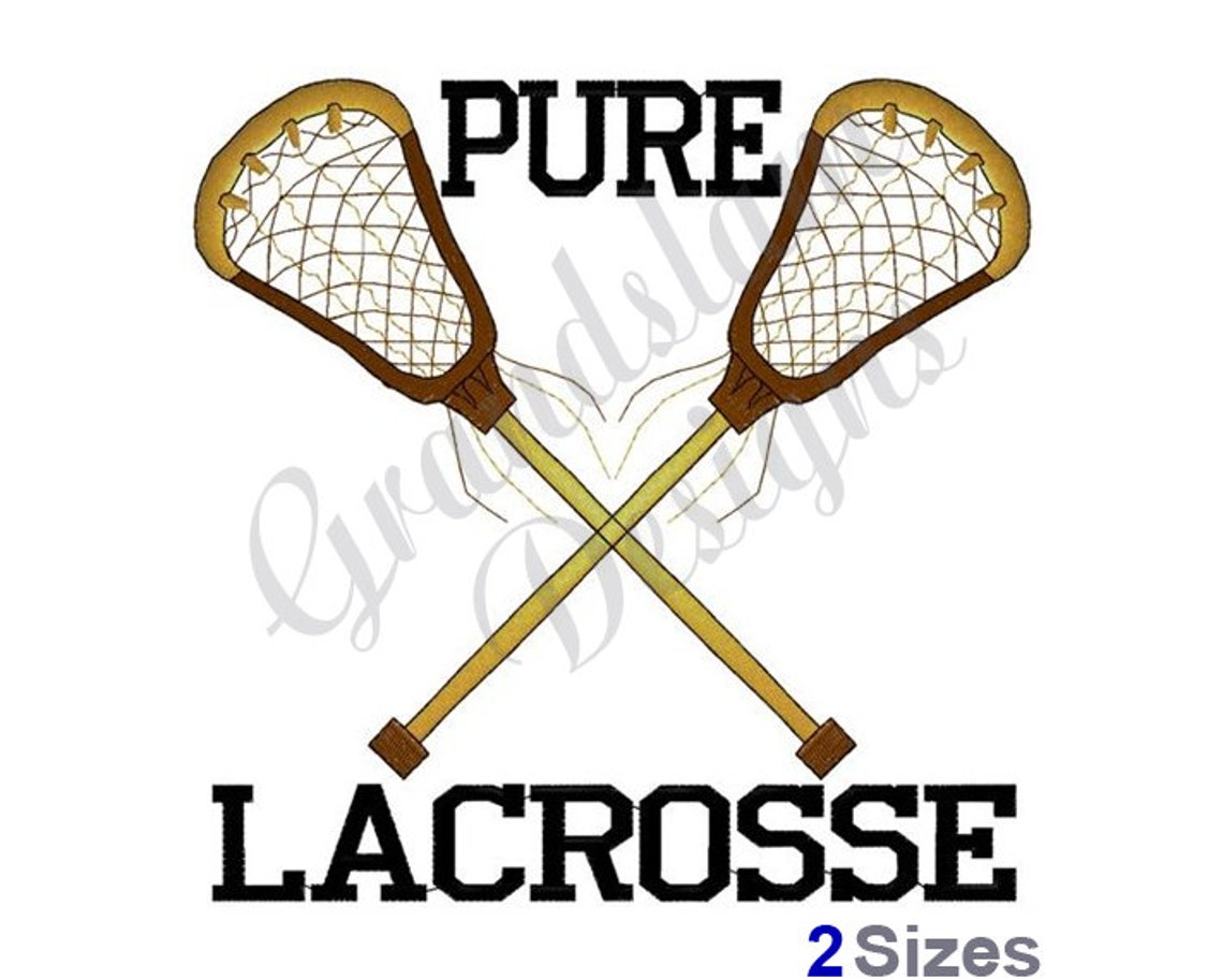 Pure Lacrosse Machine Embroidery Design Embroidery Designs Etsy