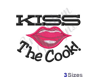 Kiss The Cook - Machine Embroidery Design