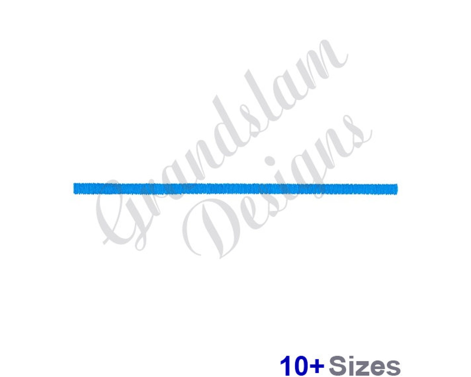 Straight Line Machine Embroidery Design Etsy