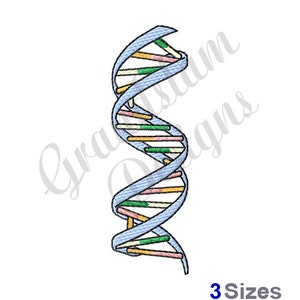 Double Helix DNA  - Machine Embroidery Design, Embroidery Designs, Embroidery, Embroidery Patterns, Embroidery Files, Instant Download