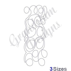 Op de afbeelding: Een zwart-witte lijntekening van een tros druiven. De druiven zijn op een eenvoudige, gestileerde manier getekend, waarbij elke druif wordt weergegeven door een cirkel.