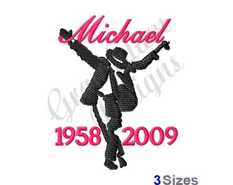 Michael Jackson - Machine Embroidery Design