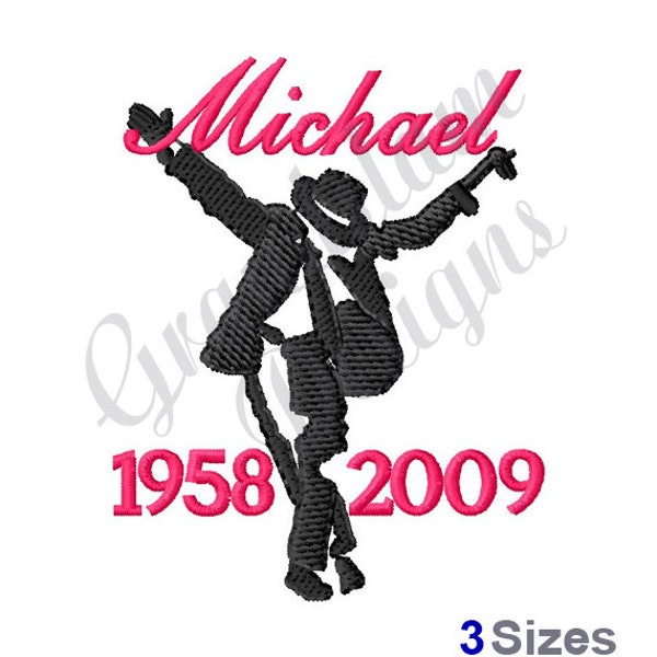 Michael Jackson Embroidery Machine Design Etsy