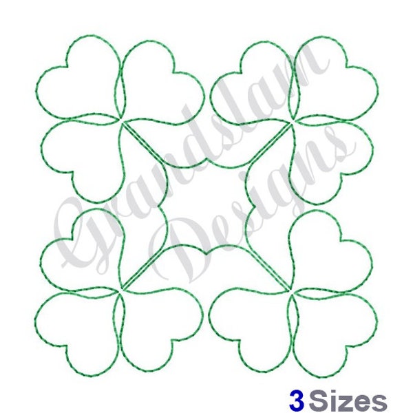 Shamrocks Quilting - Machine Embroidery Design, Embroidery Designs, Embroidery, Embroidery Patterns, Embroidery Files, Instant Download