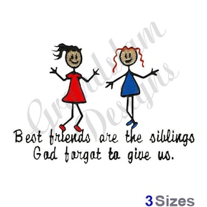 Best Friends - Machine Embroidery Design
