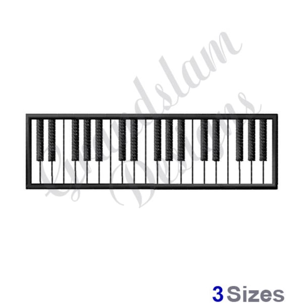 Piano Keyboard - Machine Embroidery Design, Embroidery Designs, Machine Embroidery, Embroidery Patterns, Embroidery Files, Instant Download