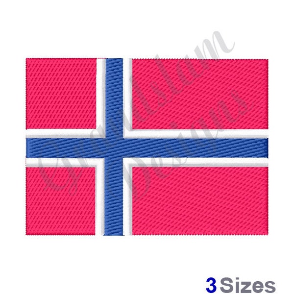 Norwegen Flagge - Stickdatei, Stickdatei, Stickdatei, Stickdatei, Stickdatei, Stickdatei, Maschinenstickerei, Sofort Download