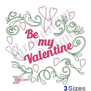 Valentine Wreath Outline -Machine Embroidery Design, Embroidery Designs, Embroidery, Embroidery Patterns, Embroidery Files, Instant Download