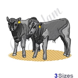 Black Angus Calves - Machine Embroidery Design