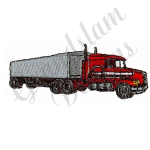 Semi Truck - Machine Embroidery Design