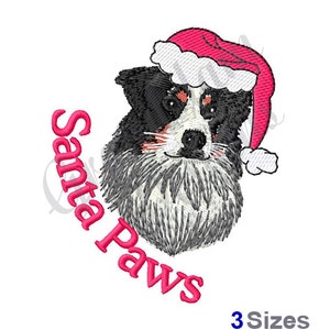 Santa Paws - Machine Embroidery Design, Embroidery Designs, Machine Embroidery, Embroidery Patterns, Embroidery Files, Instant Download