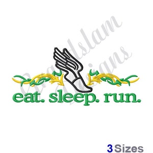 Run (Winged Foot) Cross Country - Machine Embroidery Design, Embroidery Designs, Embroidery Patterns, Embroidery Files, Instant Download