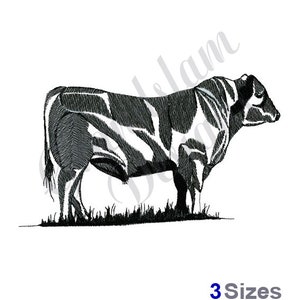 Steer Outline Cow - Machine Embroidery Design