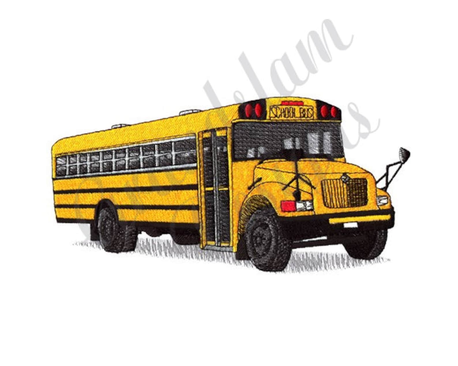 School Bus Machine School Bus - Machine Embroidery Design, Embroidery Designs, Machine ...
