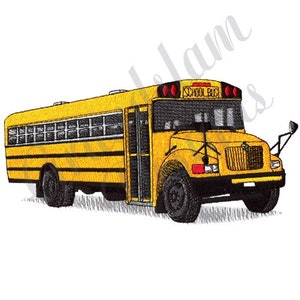 School Bus - Machine Embroidery Design, Embroidery Designs, Machine Embroidery, Embroidery Patterns, Embroidery Files, Instant Download